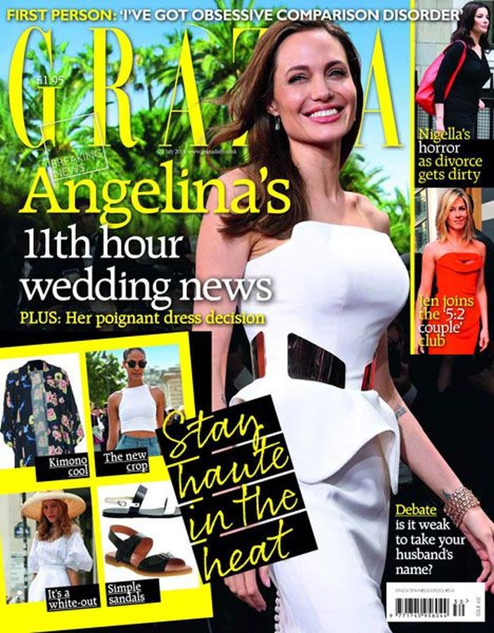 GRAZIA UK magazine side cover 22 July 2013