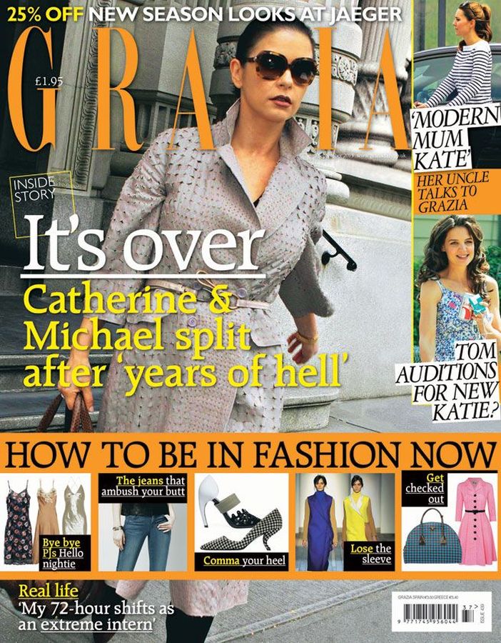 GRAZIA UK magazine side cover 9 September 2013