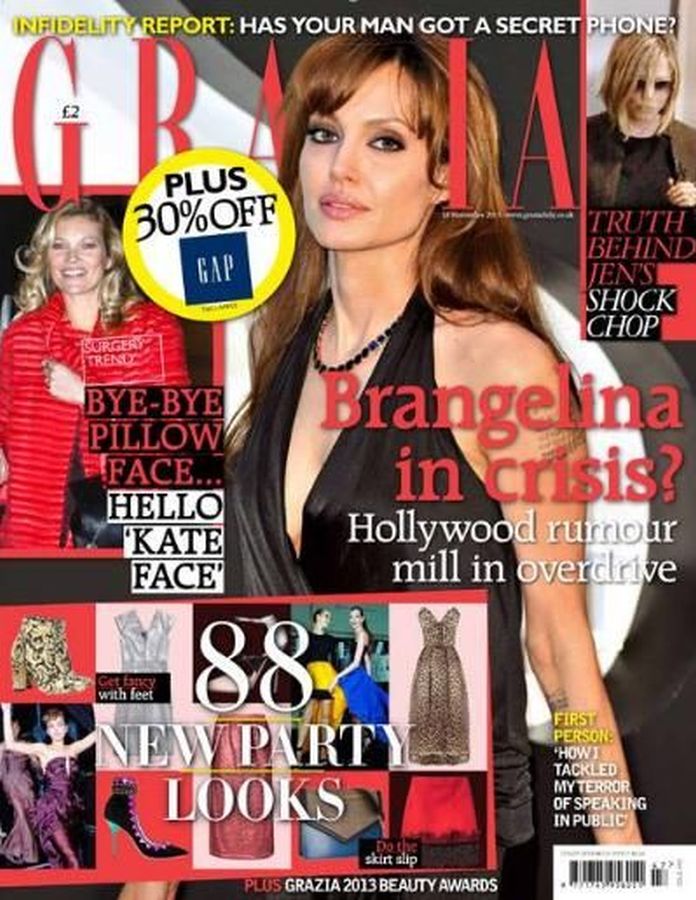 GRAZIA UK magazine side cover 18 November 2013