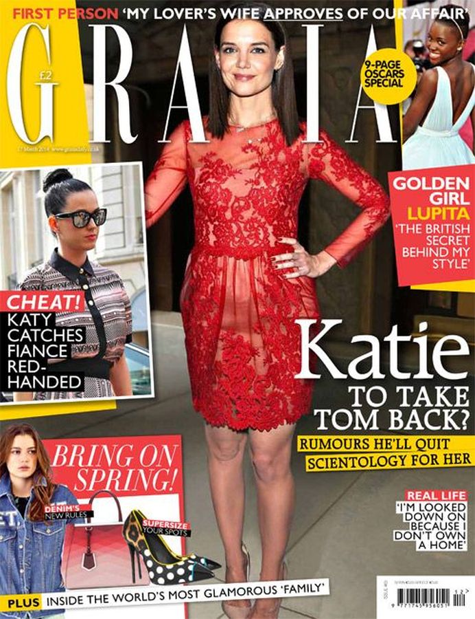 GRAZIA UK magazine side cover 18 March 2014