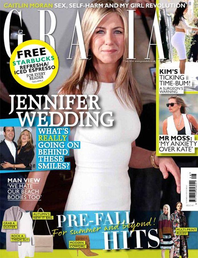 GRAZIA UK magazine side cover 7 July 2014