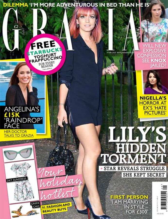 GRAZIA UK magazine side cover 14 July 2014
