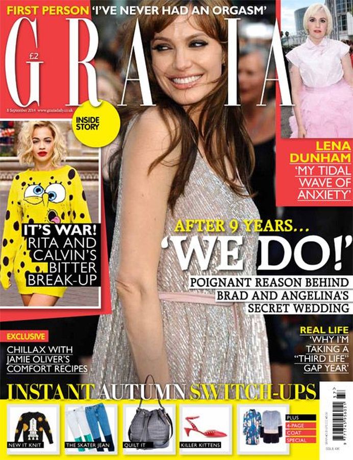 GRAZIA UK magazine side cover 8 September 2014
