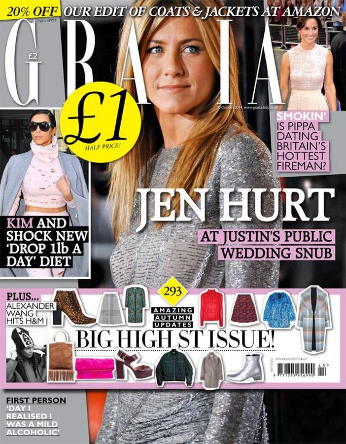 GRAZIA UK magazine side cover 20 October 2014