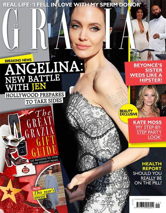 GRAZIA UK magazine side cover 1 December 2014