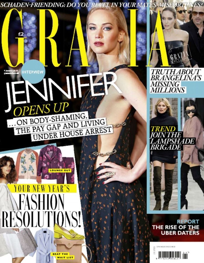 GRAZIA UK magazine side cover 4 January 2016