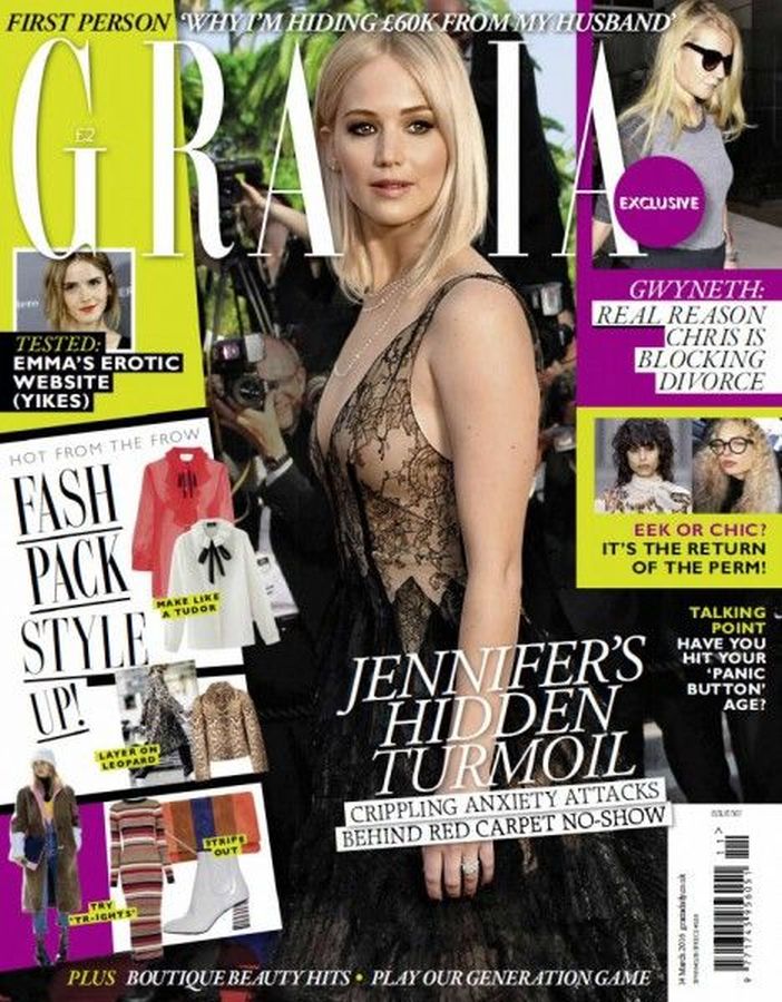GRAZIA UK magazine side cover 14 March 2016