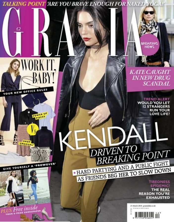 GRAZIA UK magazine side cover 21 March 2016