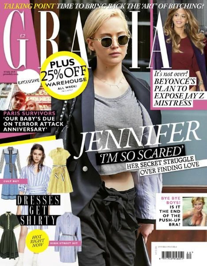 GRAZIA UK magazine side cover 16 May 2016