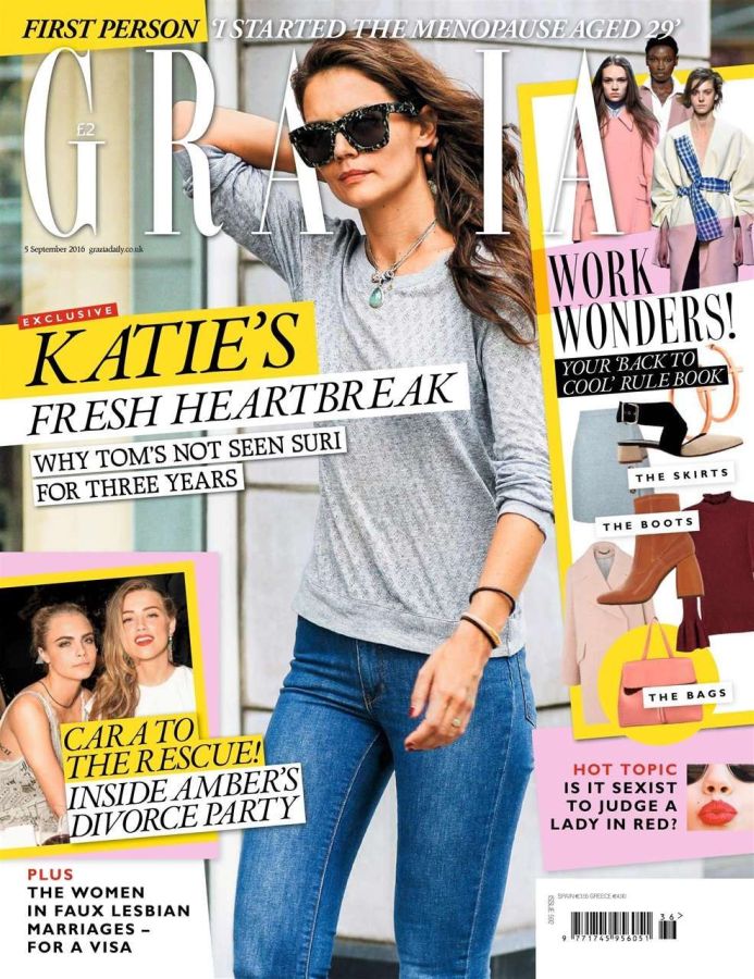 GRAZIA UK magazine side cover 5 September 2016