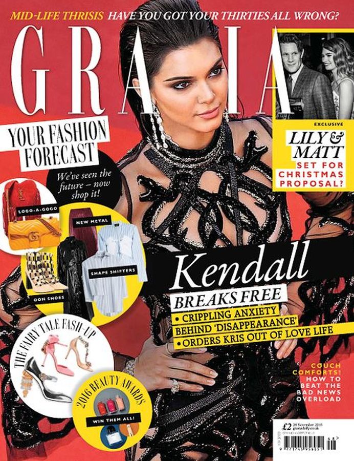 GRAZIA UK magazine side cover 28 November 2016