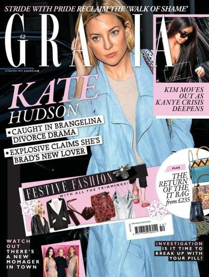 GRAZIA UK magazine side cover 12 December 2016