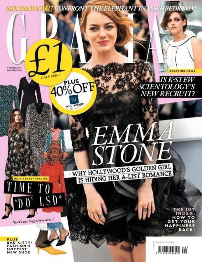 GRAZIA UK magazine side cover 6 February 2017