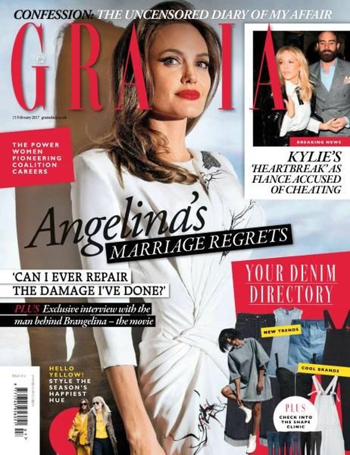 GRAZIA UK magazine side cover 13 February 2017
