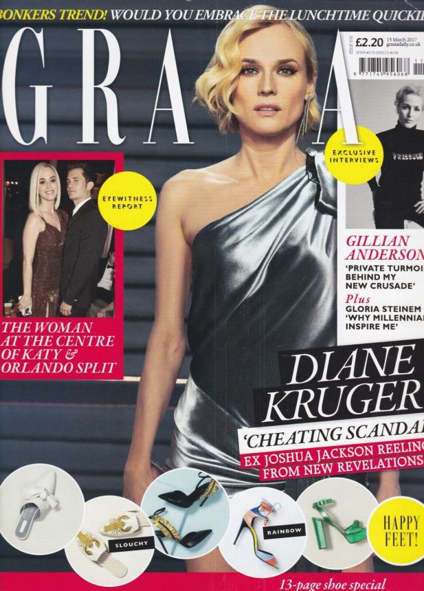 GRAZIA UK magazine side cover 13 March 2017