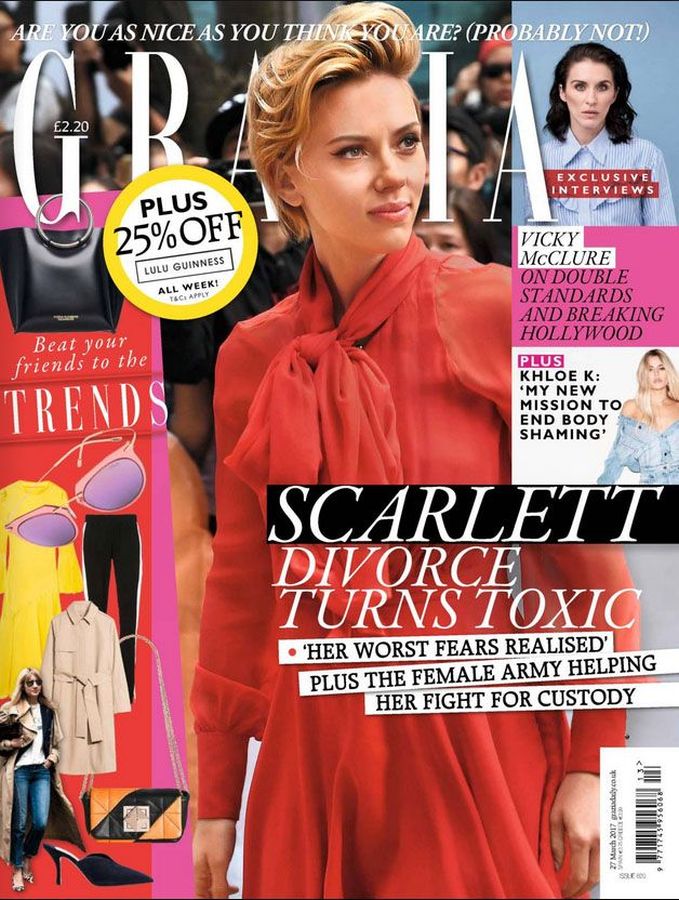 GRAZIA UK magazine side cover 27 March 2017