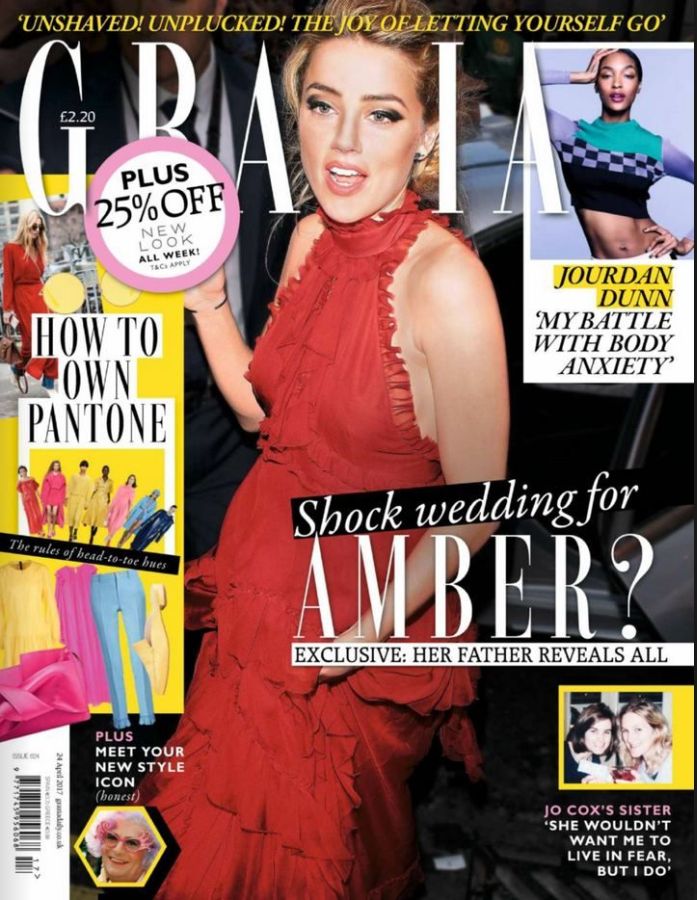 GRAZIA UK magazine side cover 24 April 2017