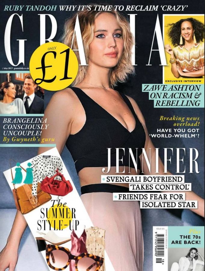 GRAZIA UK magazine side cover 1 May 2017