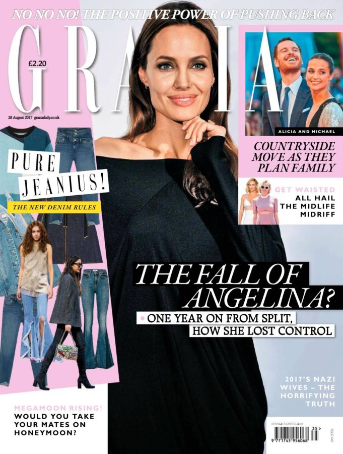 GRAZIA UK magazine side cover 28 August 2017