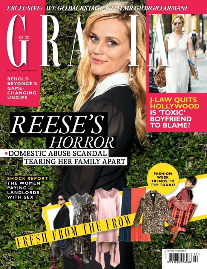 GRAZIA UK magazine side cover 2 October 2017