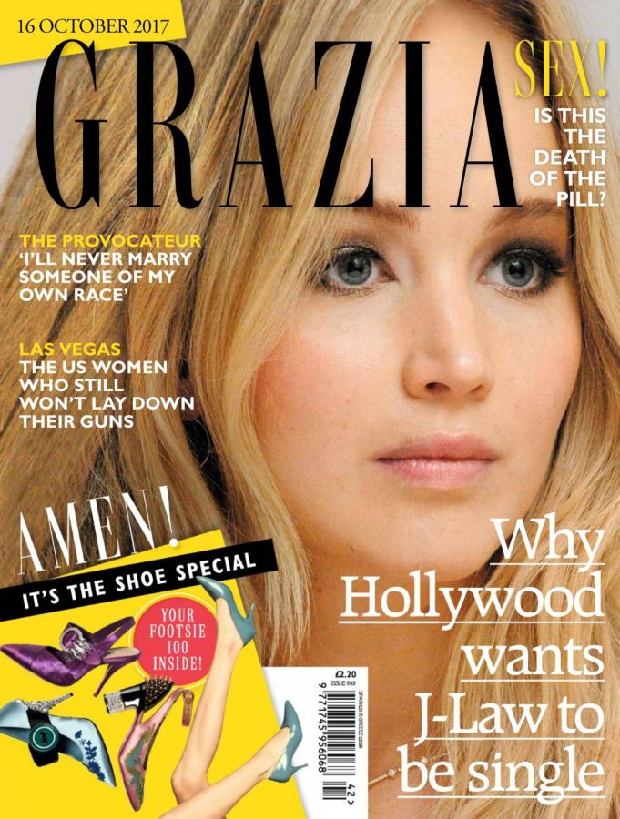 GRAZIA UK magazine side cover 16 October 2017