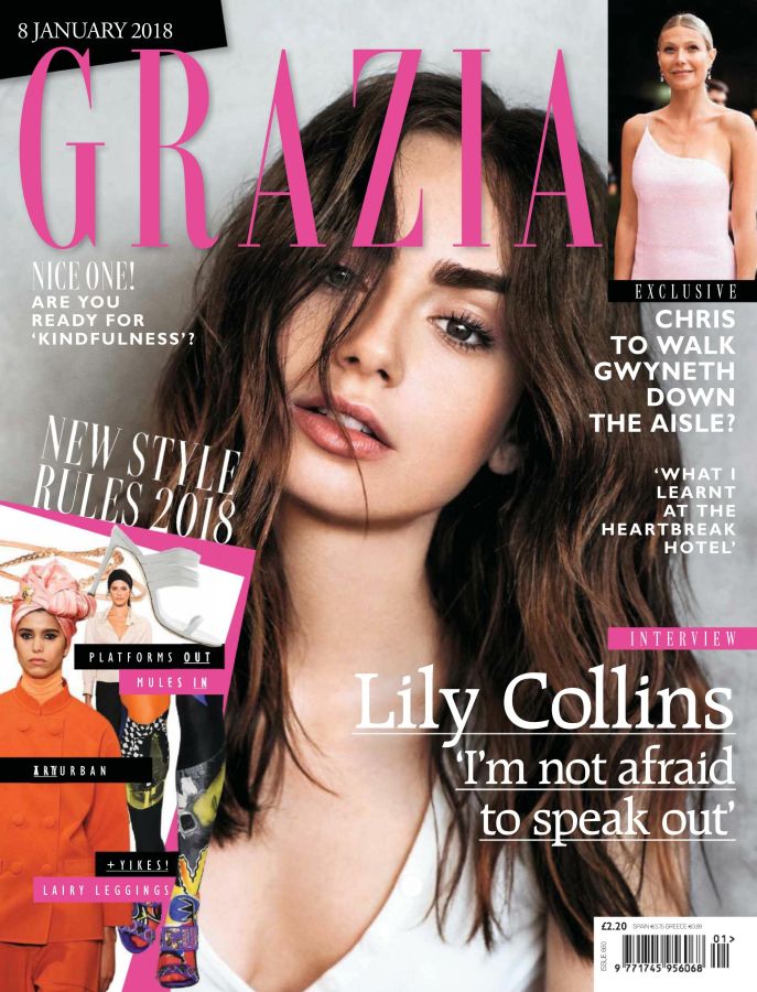 GRAZIA UK magazine side cover 8 January 2018