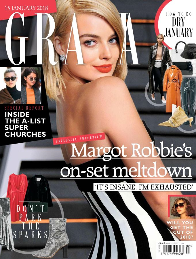 GRAZIA UK magazine side cover 15 January 2018