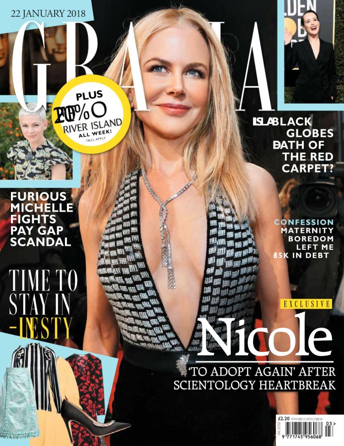 GRAZIA UK magazine side cover 22 January 2018