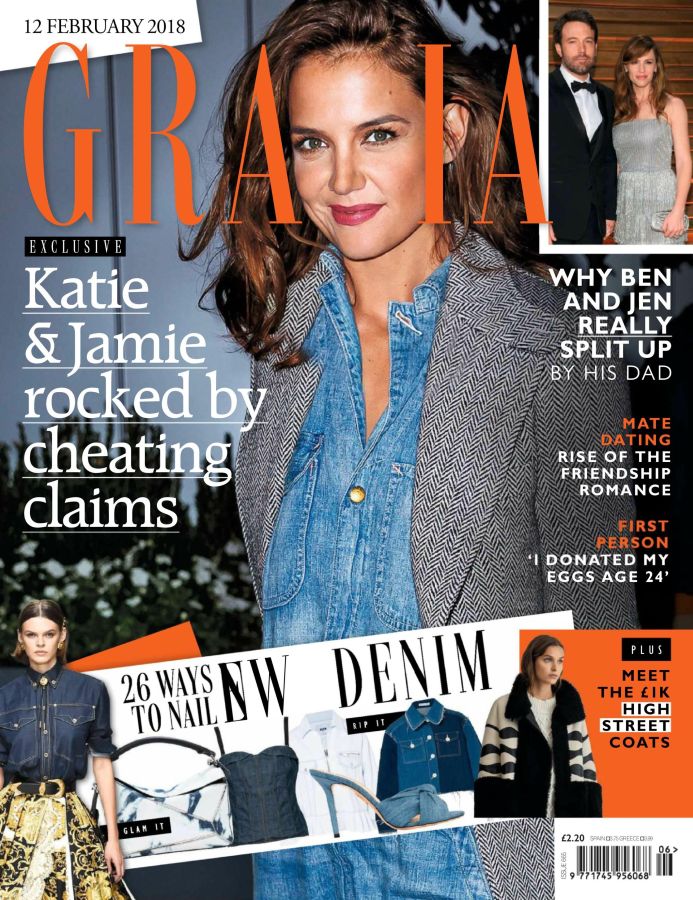 GRAZIA UK magazine side cover 12 February 2018