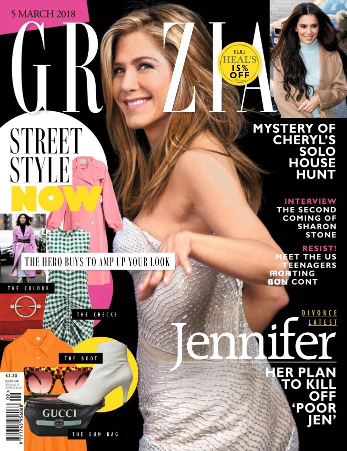 GRAZIA UK magazine side cover 5 March 2018