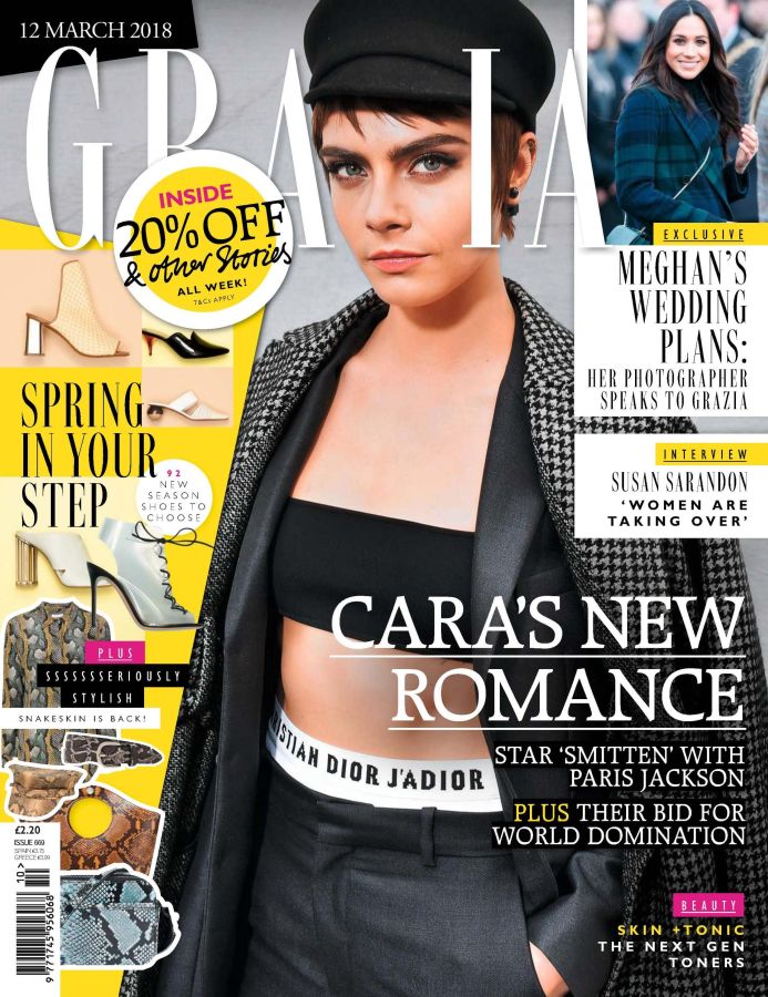 GRAZIA UK magazine side cover 12 March 2018