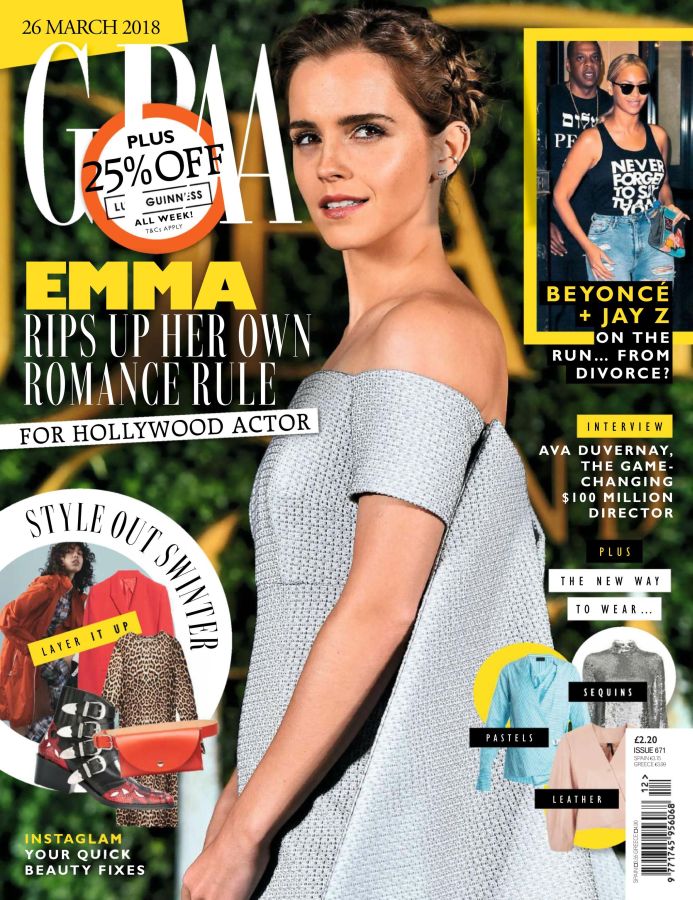 GRAZIA UK magazine side cover 26 March 2018
