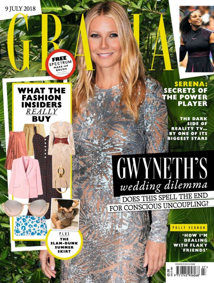 GRAZIA UK magazine side cover 9 July 2018
