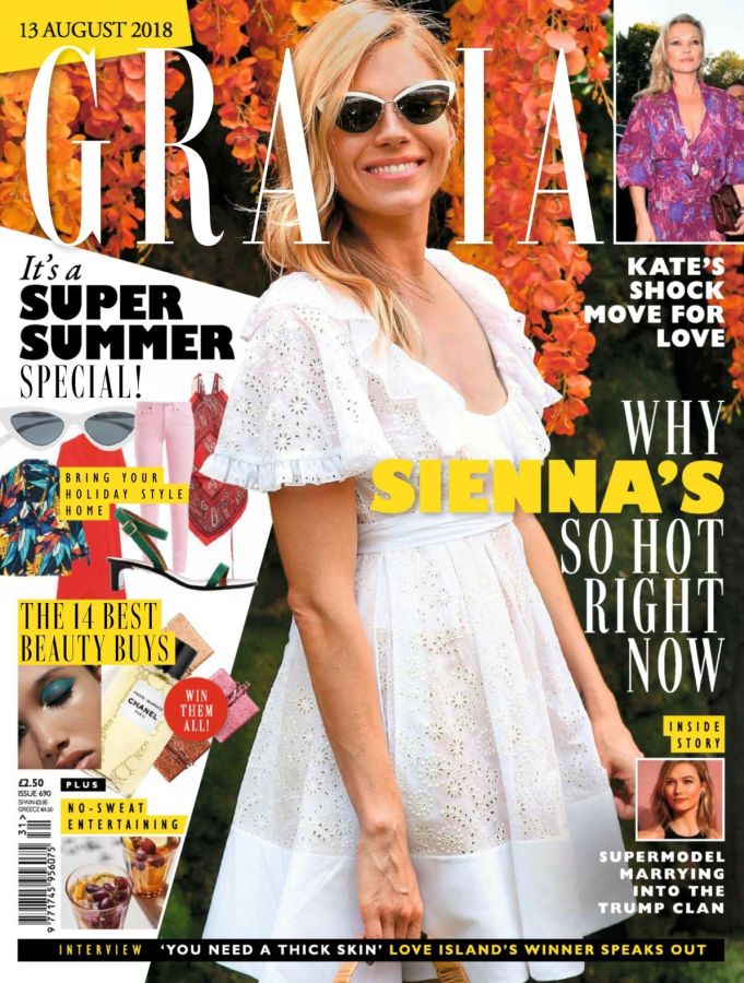 GRAZIA UK magazine side cover 13 August 2018