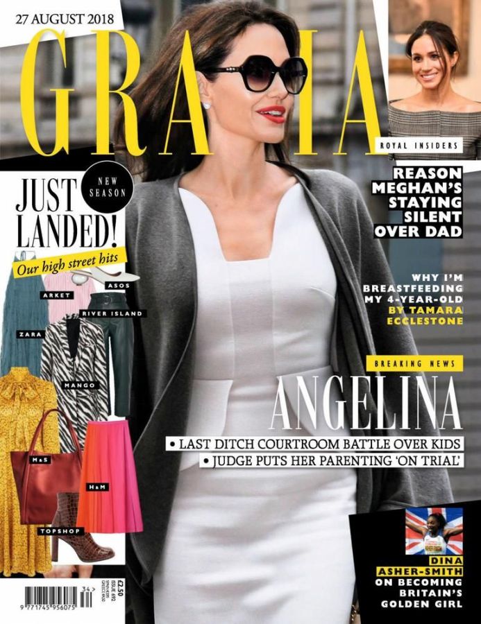GRAZIA UK magazine side cover 27 August 2018