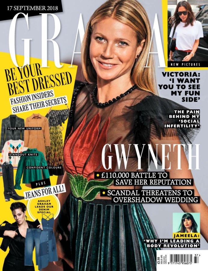 GRAZIA UK magazine side cover 17 September 2018