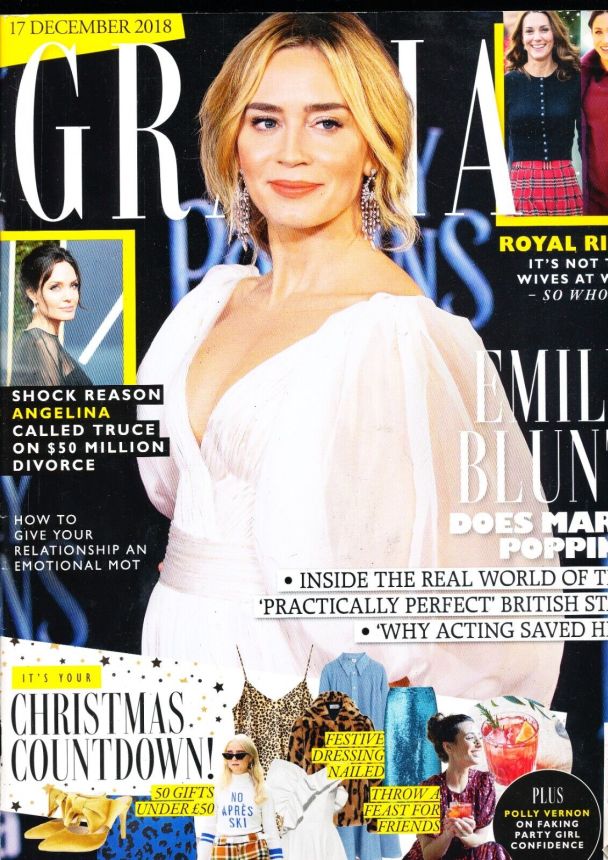 GRAZIA UK magazine side cover 17 December 2018