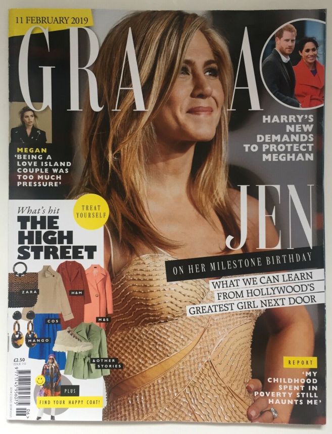 GRAZIA UK magazine side cover 11 February 2019