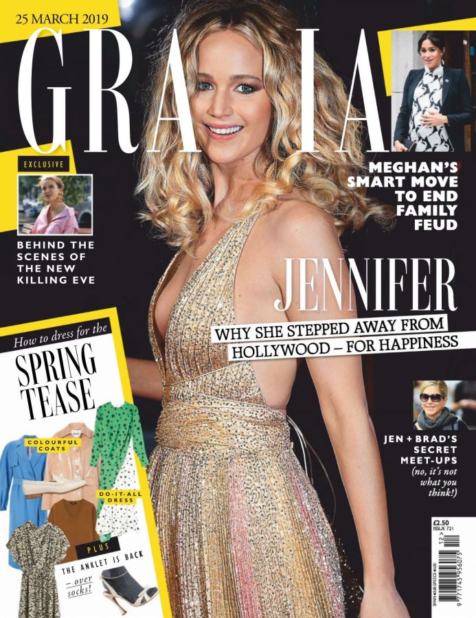 GRAZIA UK magazine side cover 25 March 2019