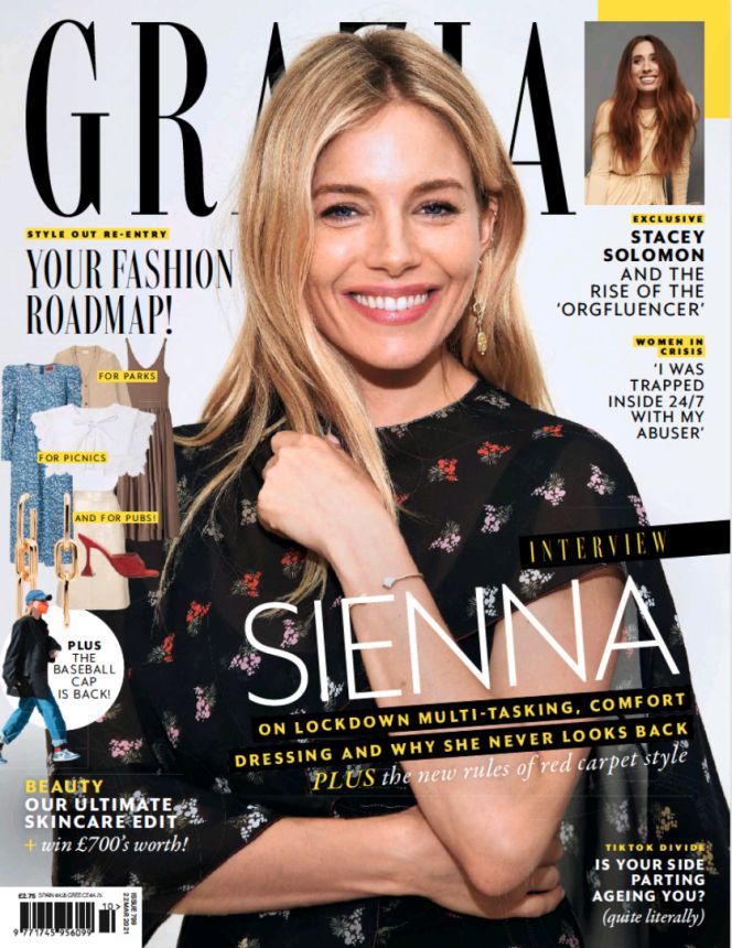GRAZIA UK magazine side cover 22 March 2021