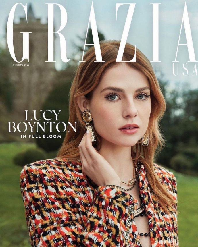GRAZIA USA magazine side cover Spring 2023