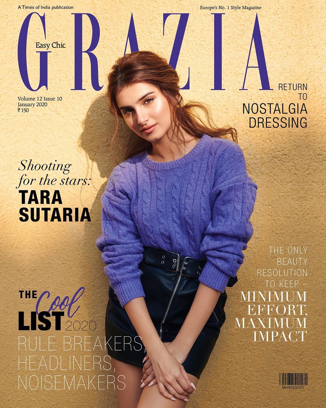 GRAZIA INDIA magazine side cover  January 2020