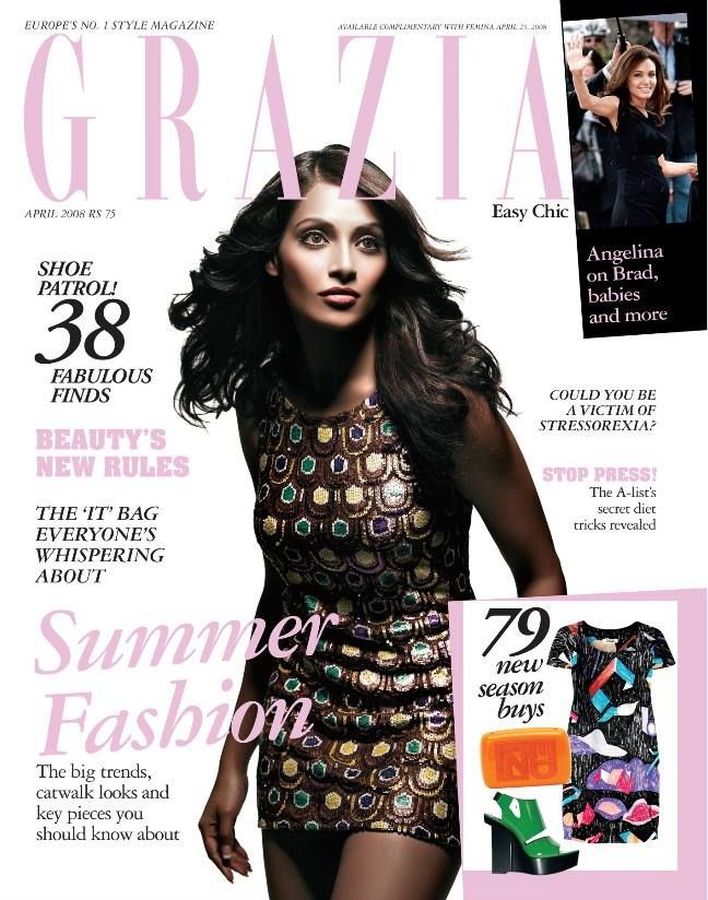 GRAZIA INDIA magazine side cover  April 2008
