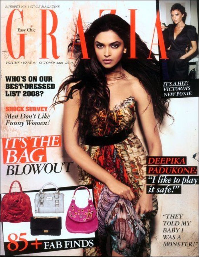 GRAZIA INDIA magazine side cover  October 2008
