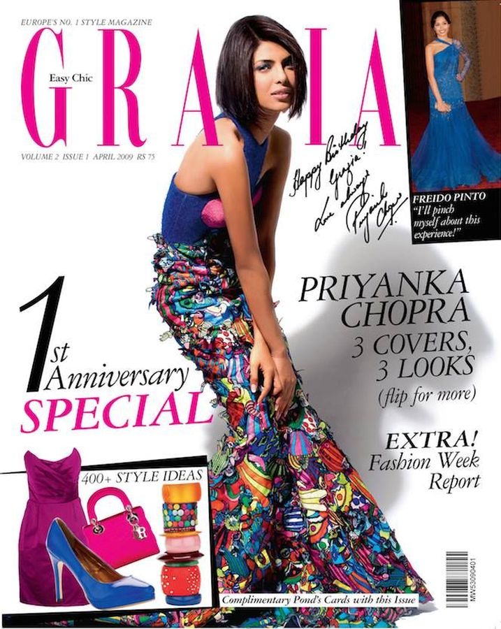 GRAZIA INDIA magazine side cover  April 2009
