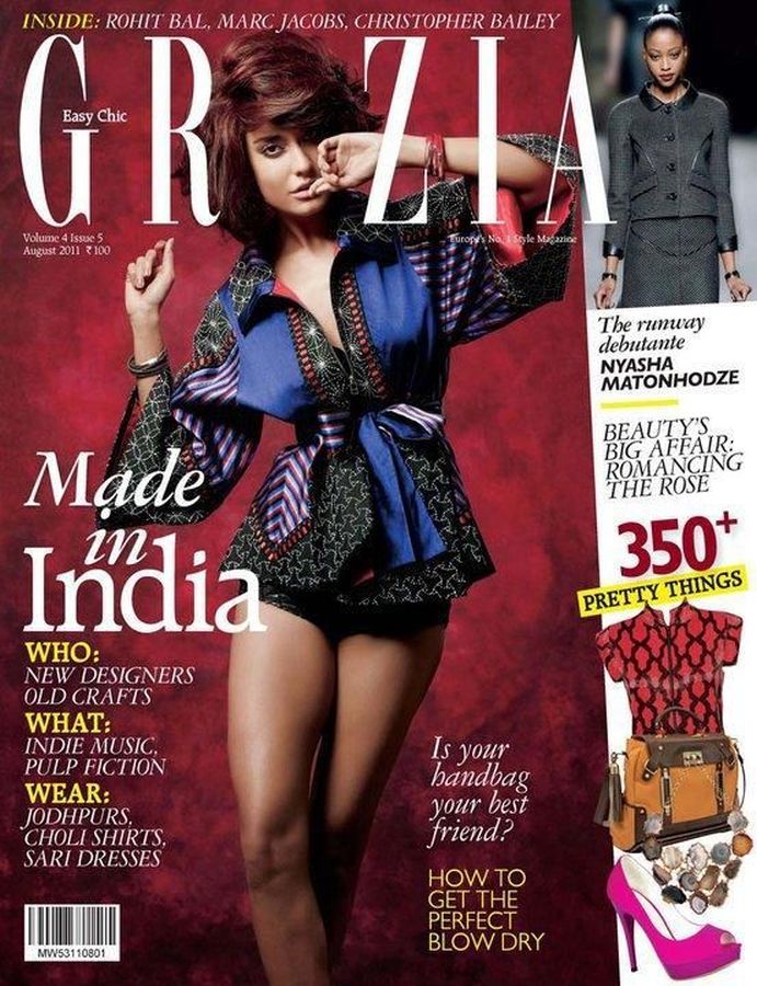 GRAZIA INDIA magazine side cover  August 2011