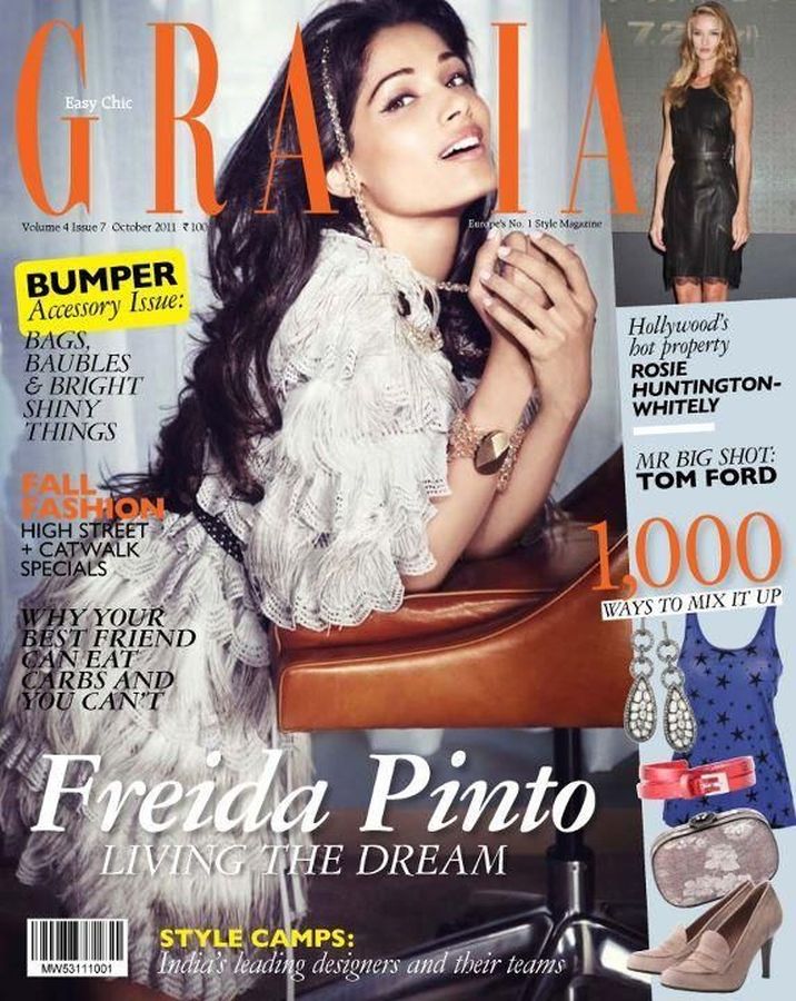 GRAZIA INDIA magazine side cover  October 2011