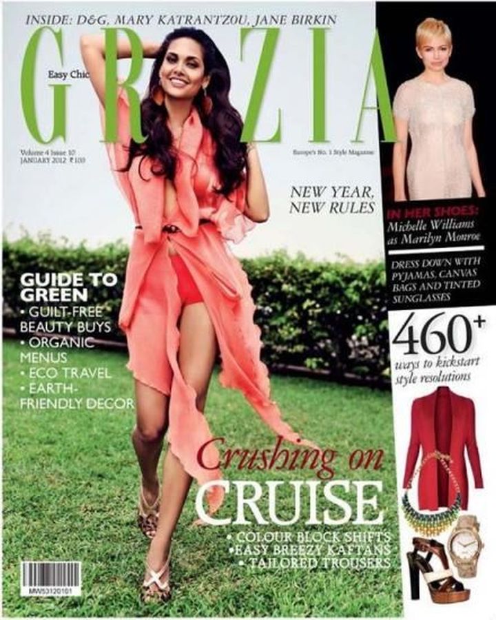 GRAZIA INDIA magazine side cover  January 2012