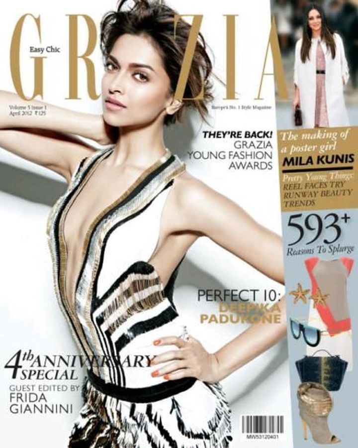 GRAZIA INDIA magazine side cover  April 2012