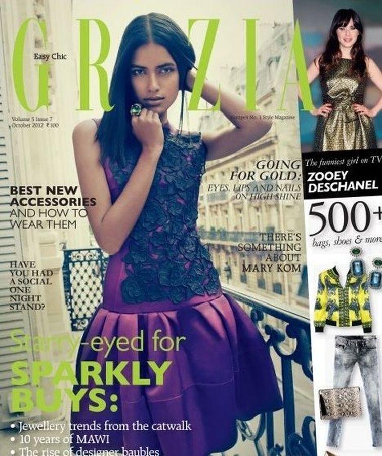 GRAZIA INDIA magazine side cover  October 2012